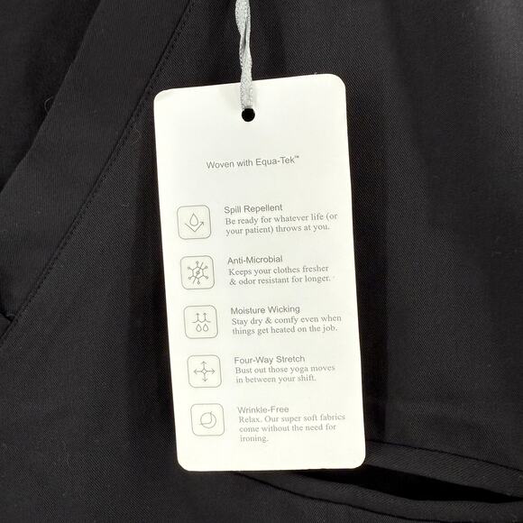 Mandala Scrubs SZ 2XL One Pocket Top NWT Blk Medical Short Sleeve Dental Doctor - Picture 6 of 10